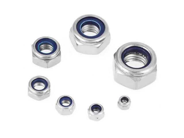 175pcs/set M3 M4 M5 M6 M8 M10 M12 Stainless Steel Hex Nuts Assortment Kit For Screws Woodworking Tools Hardware