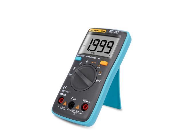 ZT98 Digital Multimeter 2000 counts Backlight AC/DC Ammeter Voltmeter Ohm Portable Meter multimetro