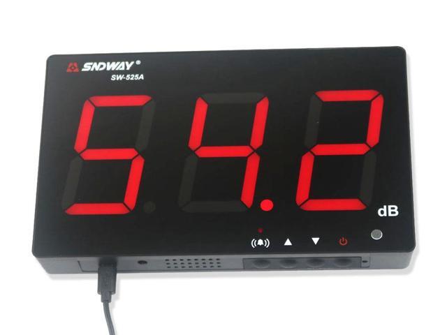 SNDWAY SW-525A Digital Sound level meter 30~130db large screen display Restaurant Bar Indoor/office/home Wall hanging type noise meter decibel