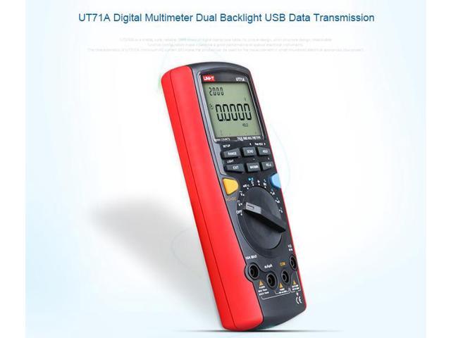 UNI-T UT71A Intelligent Multimeter LCD 19999 Display Digital AC+DC Current Voltage USB Interface True RMS REL Auto Range
