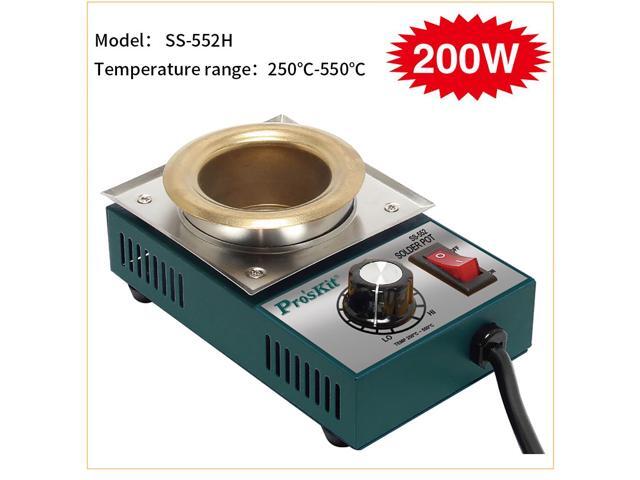 Pro'skit SS-552H High Quality 200W Temperature Controlled Soldering Pot 0.5kg Melting Flux Tin Pot Tin Cans