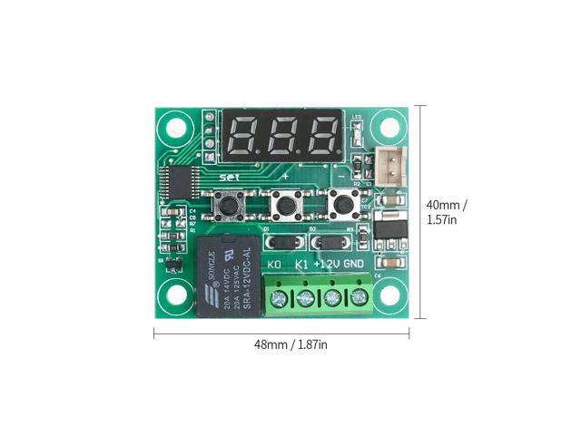 XH-W1209 Digital Thermostat High Precision Temperature Controller Heating/Cooling Thermostat Temperature Control Switch Module Mini Temperature...