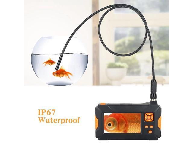 P30 Orange Hand-held Endoscopes Industrial 4.3inch High-definition 1080P Display Screen Borescope with 8 LEDs - 5M