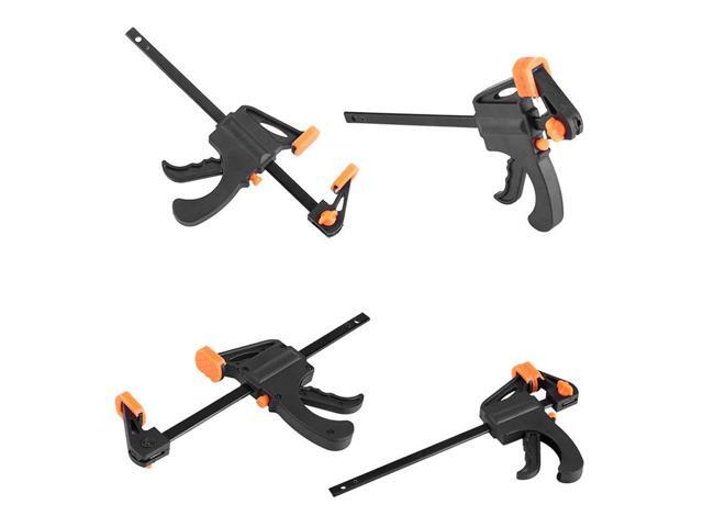 4 Inch 19cm length Quick Ratchet Release Speed Squeeze Wood Working Work Bar Clamp Clip Kit Spreader Gadget DIY Hand tool