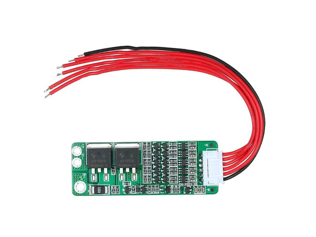 5S 15A Li-ion Lithium Battery BMS 18650 Charger Protection Board 18V 21V Circuit Short Current Overcharge Cell Protection Module with Wire