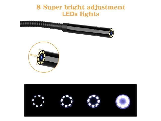 P30 Orange Hand-held Endoscopes Industrial 4.3inch High-definition 1080P Display Screen Borescope with 8 LEDs - 5M