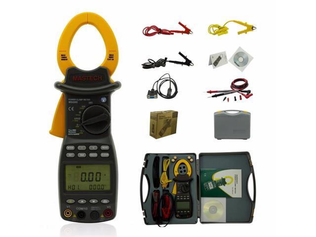 Mastech MS2205 Three Phase Digital Power Clamp Meter Harmonic tester with 6000 Counts Support RS232 Interface