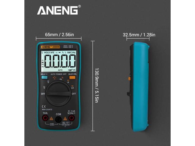 ANENG AN8000 Digital Multimeter 4000 Counts Profesional Capacitor Tester Esr Meter Richmeters Inductance Meter Tester - Blue