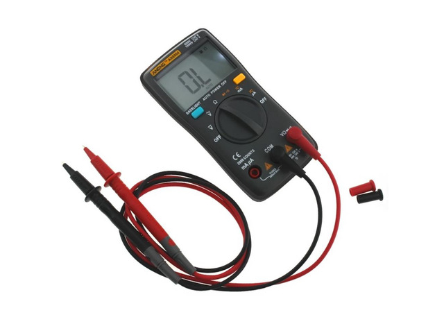 AN8001 Capacitor Tester Digital Multimeter Profesional 6000 Counts Esr Meter Richmeters Voltage Current Clamp Be True Leads - Black