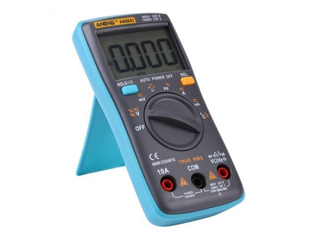 ANENG AN8002 Digital Multimeter 6000 Counts Multimetro Multitester Digital Profesional Transistor Capacitor Tester Lcr Esr Meter - Blue