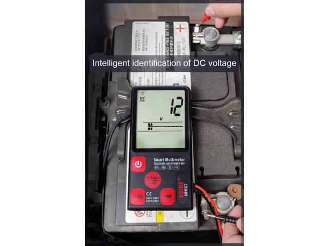 BSIDE ADMS7 Smart Digital Multimeter 3.5'' LCD 3-Line Display Voltmeter with Analog Bargraph DMM with AVD06 Voltage Detector Kit
