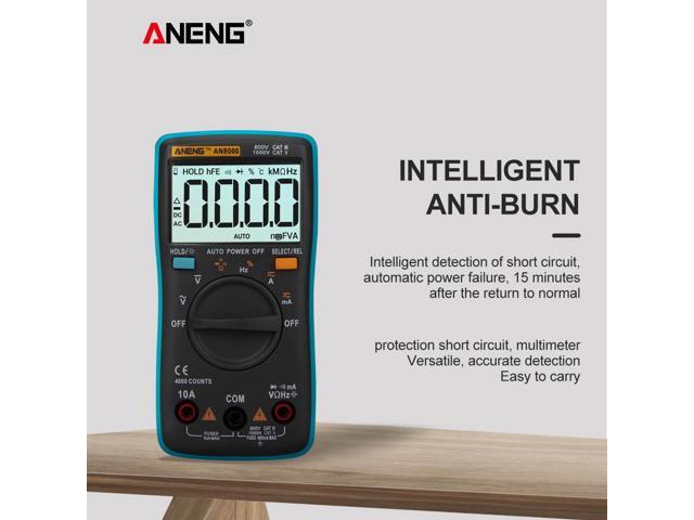 ANENG AN8000 Digital Multimeter 4000 Counts Profesional Capacitor Tester Esr Meter Richmeters Inductance Meter Tester - Blue