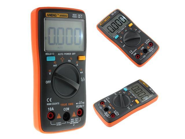 ANENG AN8002 Digital Multimeter 6000 Counts Multimetro Multitester Digital Profesional Transistor Capacitor Tester Lcr Esr Meter - Orange