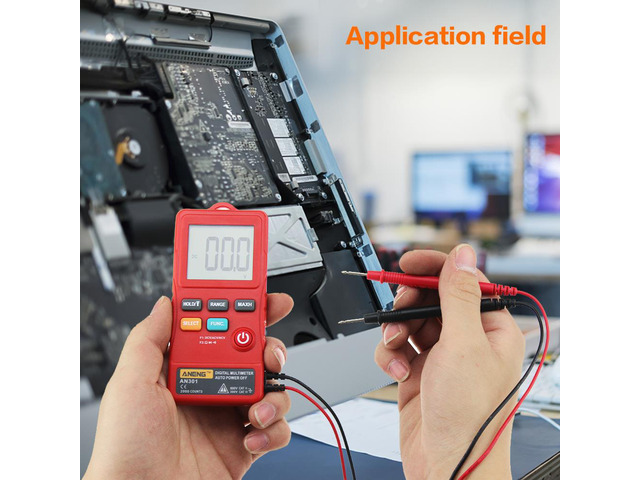 ANENG AN301 True Rms Digital Multimeter Tester Esr Meter Transistor Testers Automatic Multimetro Profesional Profesional Car - Red
