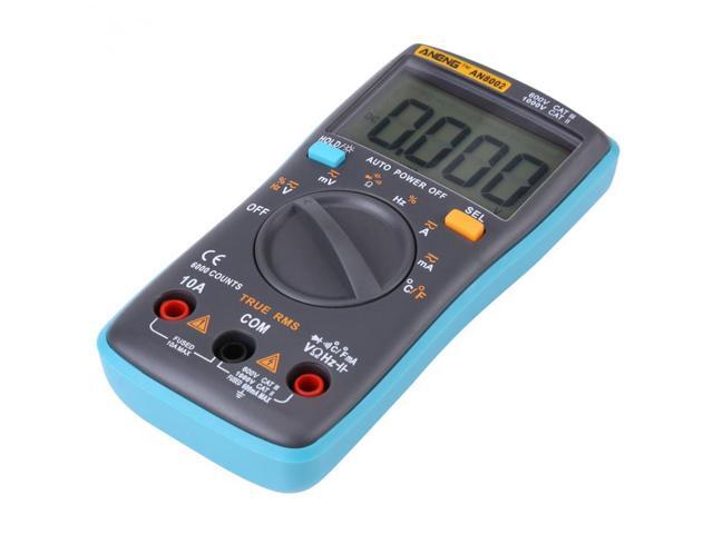 ANENG AN8002 Digital Multimeter 6000 Counts Multimetro Multitester Digital Profesional Transistor Capacitor Tester Lcr Esr Meter - Blue