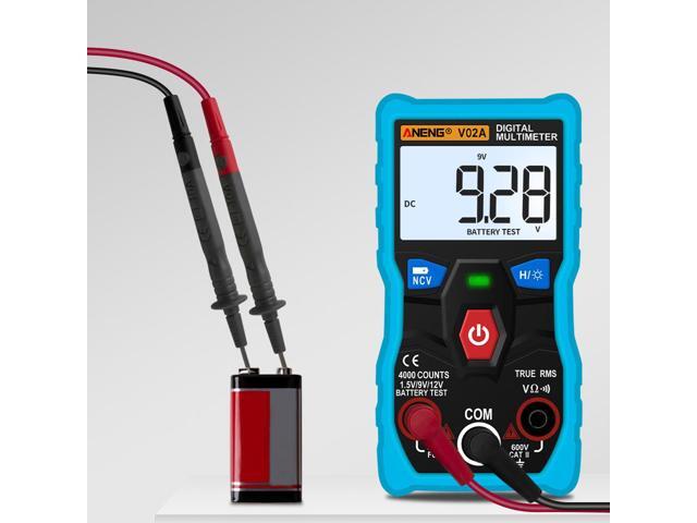 ANENG V02A Measurement Digital Multimeter Counts Digital Multimeter Profesional Capacitor Tester Esr Meter Richmeters Testers - Blue