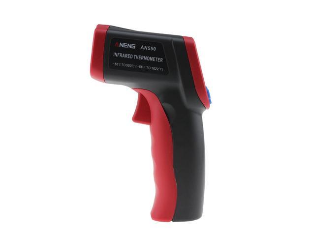 AENEG AN550 Thermal Camera Infrared Thermometer Hygrometer Weather Station Temperature Controller 6" Adult Termometer C Battery - Red