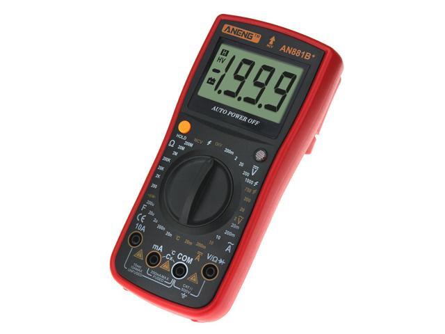 ANENG AN881B+ True Rms Digital Multimeter Tester Transistor Testers Manual High Precision Digitals Multimeter Tester Ac Dc Multimeter - Red
