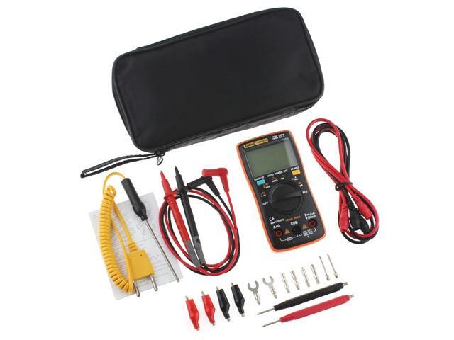 ANENG AN8009 True-RMS Digital Multimeter Transistor Tester Capacitor Tester Automotive Electrical Capacitance Meter Temp Diode - Orange