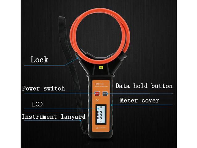 VICTOR VC690 flexible coil high current leakage clamp meter exchange 9999A with backlight with storage
