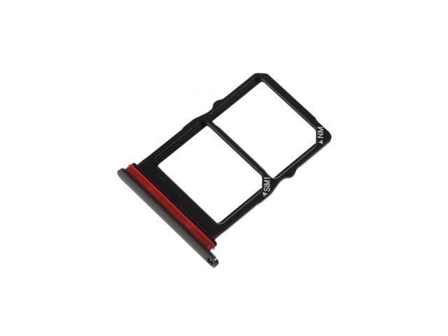 SIM Card Holder Tray Slot Adapter Socket Replacement Part For Huawei P30 (Black)