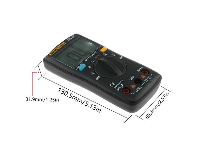 ANENG AN8004 Multimetro Digital Multimeter Profesional Transistor Capacitor Tester Esr lcr Multimeter Analog Multimeter True Rm - Black