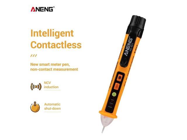 ANENG AC 12V-1000V Non-Contact Digital Voltage Teste Pen Volt Detector Pen Adjustable Range Siren Light Alarm Multimeter Outlet Tester Circuit...