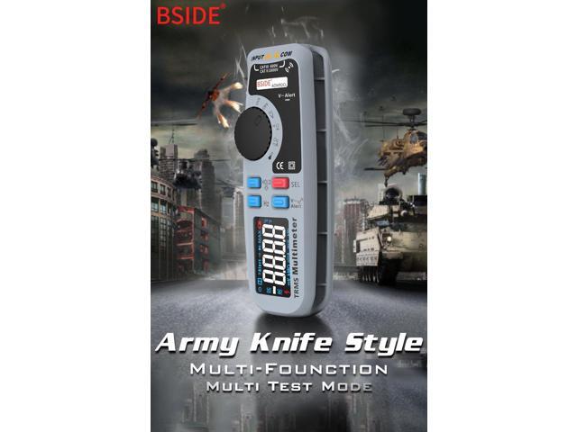 BSIDE ADM92CL Color Display Digital Multimeter True RMS Auto Range 6000 TRMS Tester (White)