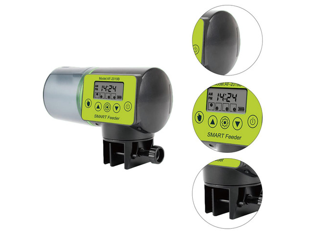 Automatic Fish Feeder Aquarium Fish Tank Electrical Plastic Timer Feeders Food Feeding Dispenser Fishes Feeder Tool