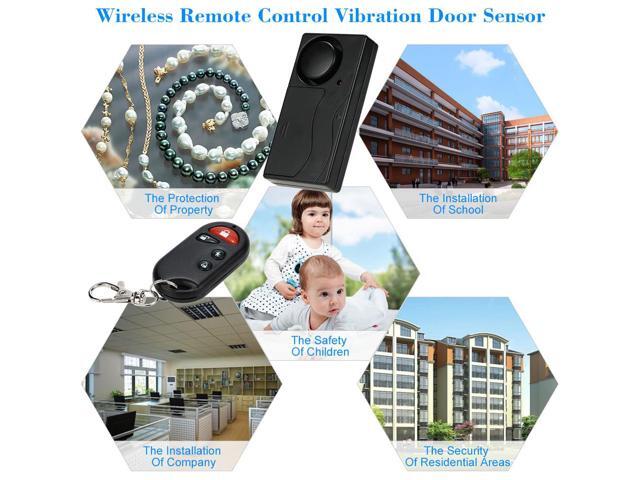 Wireless Remote Control Vibration Alarm Home House Security Door Window Car Sensor Detector