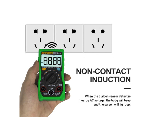 ANENG V03B LCD Analog Digital Multimeter Tester 4000 Counts Multimetro Esr Meter Multimeter Auto Power Off Peak Auto Meter - Green