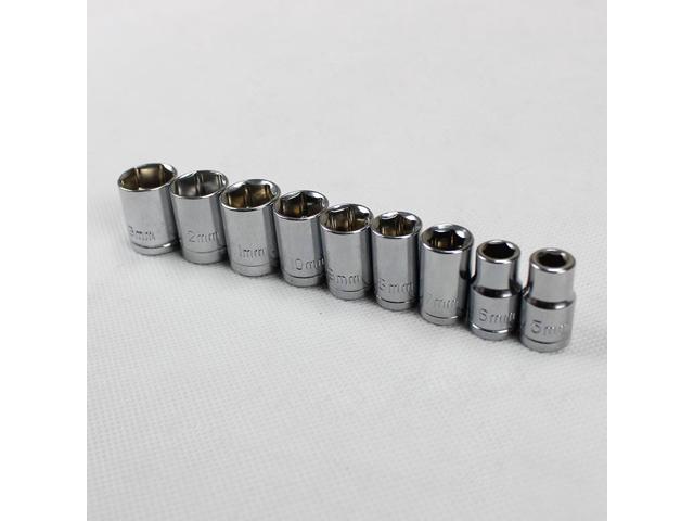 28PCS/set Drive Mini Ratcheting Screwdriver Set Socket Set Hand Tool Stainless Steel Socket Set