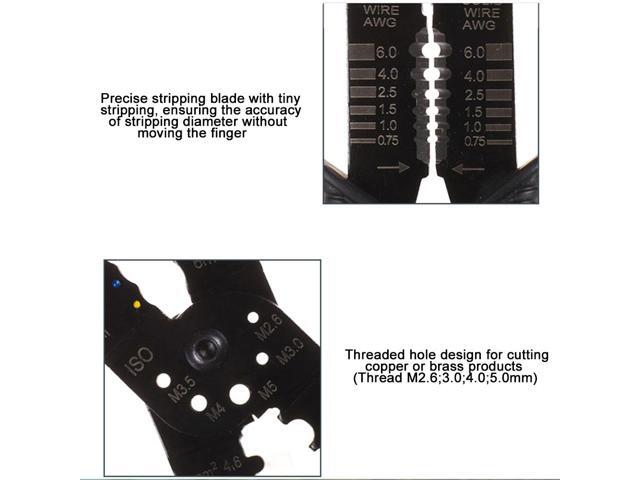 FS-051 Multi-functional Crimping Pliers Terminals Crimping Tools Wire Stripper Multi Tool Tools Hands Plier