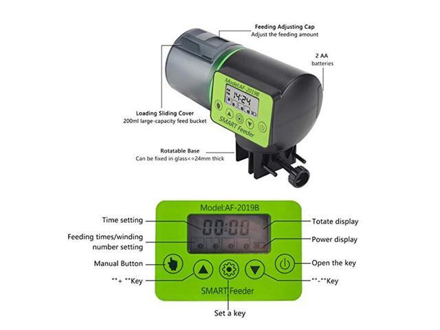 Automatic Fish Feeder Aquarium Fish Tank Electrical Plastic Timer Feeders Food Feeding Dispenser Fishes Feeder Tool