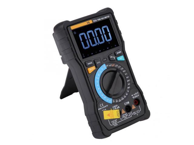 ANENG V8 Digital Multimeter Profesional 8000 Counts True RMS Transistor Tester Analog Transistor Multimetro Multimetr Multiteste - Black