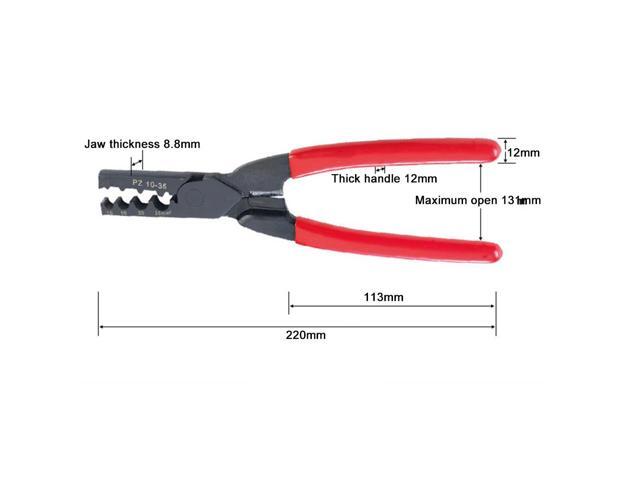 PZ 10-35mm2 Mini Small Ferrules Tool Crimper Plier For Crimping Cable End-sleeves