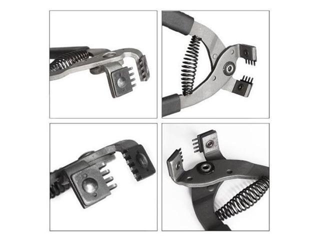 Leather Craft Hole Punch Tools Hand-Held Silent Pliers Diamond Sewing Stitching Chisel Pricking Iron 4mm Spacing 2/4 Teeth
