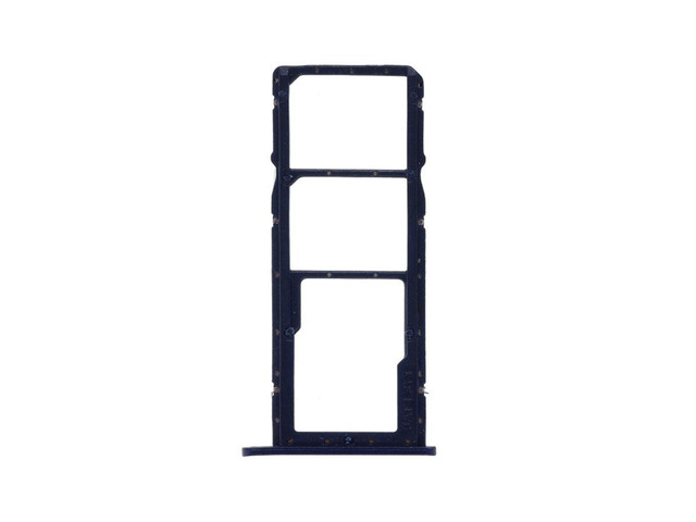 Dual SIM Card Tray Holder Carrier Nano Card Tray Slot Holder For Huawei Honor 8A (Blue)