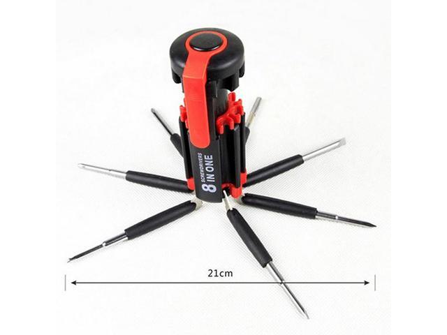 8 In 1 Multifunctional Screwdriver Combination All-In-One Repairing Tools With 7 Screw Heads Hand Tools