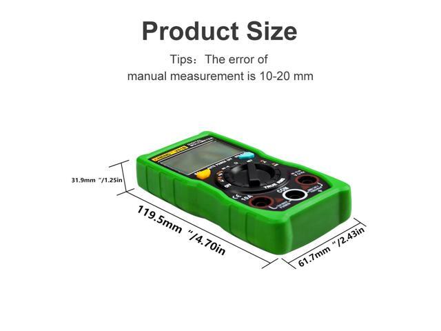 ANENG V01B 4000 Counts Digital Multimeter Comprobador Automotive Electrical Dmm Transistor Tester Capacitance Meter Test Point - Green