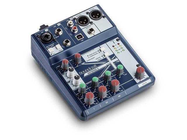 Soundcraft Notepad-5 5-channel Analog Mixer w/USB I/O