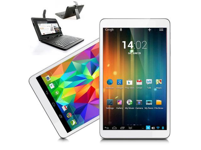indigi® 7' Android 4.2 Tablet PC HDMI White Leather Back WiFi FREE Keyboard Case