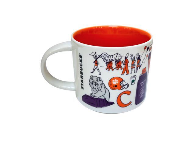 Starbucks Been There Series Campus Collection Clemson University Ceramic Coffee Mug, 14 Oz
