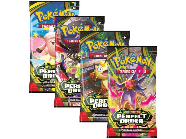 Pokemon ME3 Perfect Order Art Set 4 Booster Packs (One of Each Artwork)