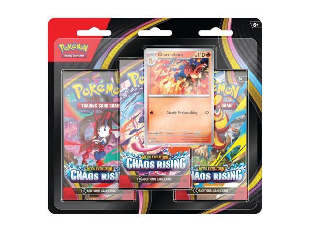 Pokemon ME4 Mega Evolution Chaos Rising 3-Pack Blister Charmeleon