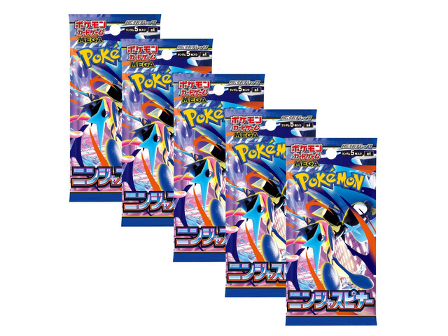 Pokemon M4 Mega Evolution Ninja Spinner Booster Pack 5-Pack (Japanese Version)