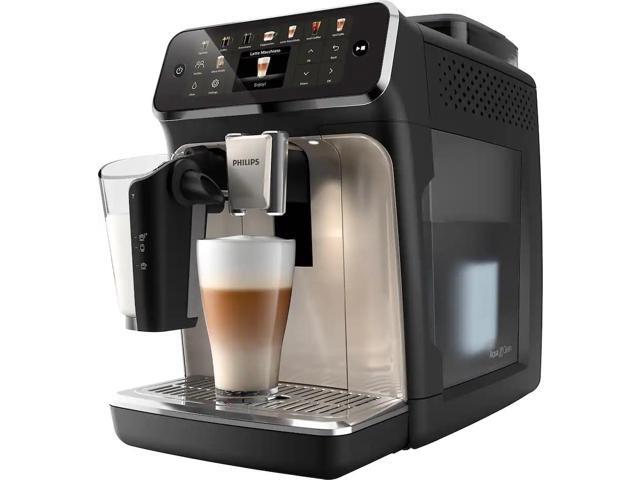 Philips - 5500 Fully Automatic Espresso Machine with LatteGo Milk Frother, Grey Chrome - Black/Silver - image 2