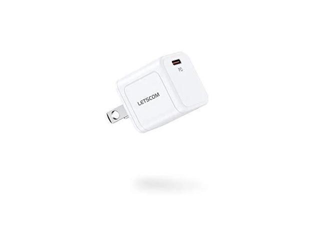 Letscom USB C Charger 20W Fast Charger Compact - FC236 - White