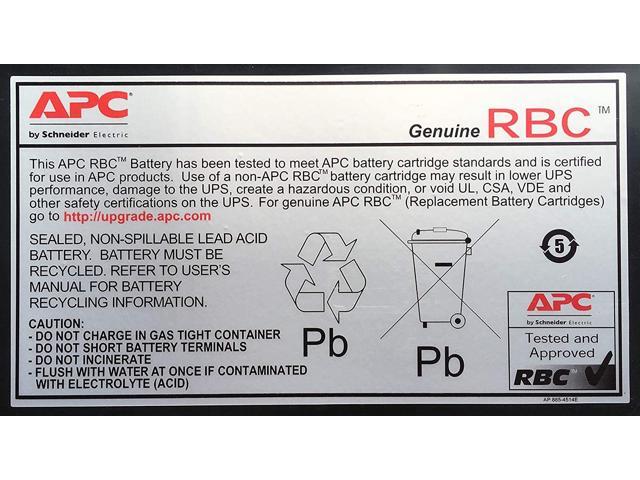 APC Replacement Battery Cartridge, VRLA battery, 9Ah, 12VDC (RBC17)
