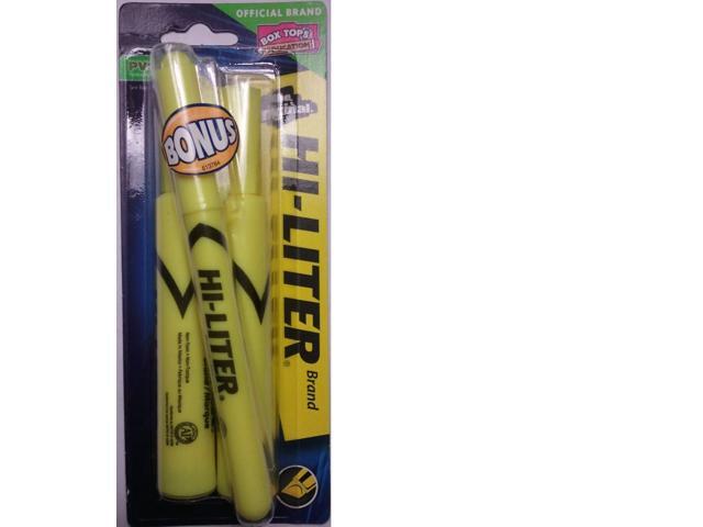 Avery Highlighter Chisel Point 2/CD Fluorescent Yellow 24081